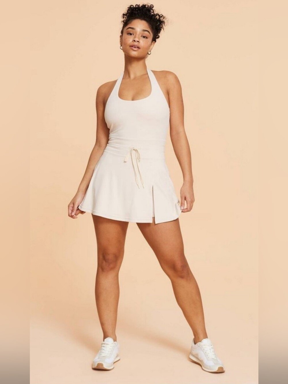 NEW Blogilates Gane Set Match Dress Halter Tank w/ Biker Shorts SMALL